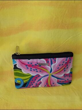 Celebrity Bright Floral Zip Pouch - Pink & Blue